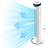 Vivo Tower Fan 36" White
