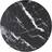 vidaXL Tempered Glass Black and White Table Top 70cm