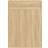 vidaXL Wood Sonoma Oak Skostativ 60x84cm