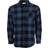 Magellan Outdoors Canyon Creek Long Sleeve Flannel Shirt - Dark Denim/Caviar Buffalo