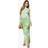 boohoo Womens Maternity Floral Mesh Maxi Dress Green