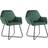 vidaXL Velvet Green Esszimmerstuhl 84cm 2Stk.