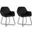 vidaXL Velvet Black Esszimmerstuhl 84cm 2Stk.
