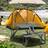 OutSunny Alfresco Folding Camping Picnic Table Grey