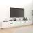 vidaXL Engineered Wood High Gloss White TV-bänk 260x40cm