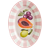 H&M Large Pink/Fruits Serveringsfad