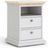 Tvilum Paris White/Oak Bedside Table 40x43.6cm