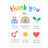 Shein Cards & Invitations Charming Thank You Card