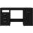 vidaXL 3054781 Black Writing Desk 50x140cm 2pcs