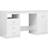 vidaXL 3054786 High Gloss White Skrivbord 50x140cm 2st