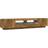 vidaXL LED Lights Smoked Oak TV-bänk 100x40cm 2st