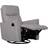 OBaby Madison Swivel Glider Recliner Chair Pebble