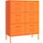 vidaXL Drawer Orange Storage Cabinet 80x101.5cm