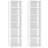 vidaXL 808486 White Skostativ 27.5x102cm 2stk