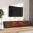 vidaXL LED Lights Brown Oak TV Bench 100x40cm 2pcs