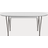 Fritz Hansen Superellipse B620 White Matt/Brown Bronze Spisebord 100x270cm