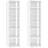 vidaXL 808500 High Gloss White Skostativ 27.5x102cm 2stk