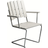 Grythyttan A2 - White Lacquered Oak with Hot-Dip Galvanized Frame Garden Dining Chair