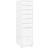 vidaXL Mobile Filing White Storage Cabinet 28x109cm