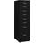 vidaXL Mobile Filing Black Storage Cabinet 28x109cm