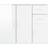 vidaXL 823271 High Gloss White Skjenk 91x75cm