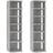 vidaXL 808494 Concrete Grey Shoe Rack 27.5x102cm 2pcs