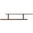 vidaXL Wall Mounted Brown Oak TV-bord 125x23cm