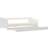 vidaXL Pull Out White Sofa 205cm 3 Seater