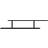 vidaXL Wall Mounted Black TV-bord 125x23cm