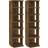 vidaXL 815973 Smoked Oak Shoe Rack 27.5x102cm 2pcs