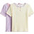H&M Cotton Jersey Tops 2-pack - Light Yellow/Light Purple (1282741005)