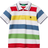 United Colors of Benetton Short-Sleeved Striped Polo Shirt - Multi Color