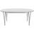 Fritz Hansen Superellipse B620 White/Matt Silver Grey Matbord 100x270cm