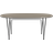 Fritz Hansen Superellipse B620 Brown Ottawa/Matt Black Dining Table 100x270cm