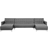 Beliani Aberdeen Grey Sofa 348cm 5 Seater