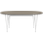 Fritz Hansen Superellipse B620 Brown Ottawa/Matt White Dining Table 100x270cm