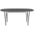 Fritz Hansen Superellipse B620 Grey Bromo/Matt Black Dining Table 100x270cm