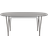 Fritz Hansen Superellipse B620 Grey Efeso/Matt Brown Bronze Spisebord 100x270cm