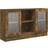 vidaXL Display Smoked Oak Storage Cabinet 120x70cm