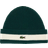 Lacoste Rib Knit Carded Wool Beanie - Green/White