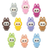 Shein 5/10pcs Random Rabbit Series PVC Decorative Buttons, Cartoon Shoe Charms Soft Rubber Shoe Clips DIY Accessories