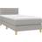 vidaXL LED Box Spring Light Gray Ramsäng 80x200cm