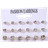 Shein 18pcs Simple & Versatile Sparkly Rhinestone Stud Earrings Set For Women, Suitable For Daily Wear