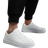 Shein 2025 New Breathable Casual Sneakers, Anti-Slip Soft Sole Comfortable White Shoes, Fashion Versatile Leisure Shoes, Size Runs Large