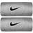 Nike Swoosh Doublewide Wristband 2-pack - Matte Silver/Black