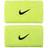 Nike Swoosh Doublewide Wristband 2-pack - Green/Black