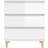 vidaXL 823042 Glossy White Kommode 60x70cm