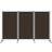 vidaXL 3 Panels Brown Rumsavdelare 260x180cm 3st