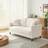 17 Stories Nikali Beige Sofa 375.9cm 3 Seater