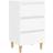 vidaXL Solid Wood White Nachttisch 35x40cm